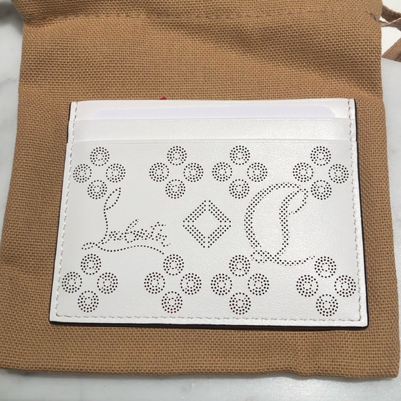 Christian Louboutin-W Kios Loubinthesky Laser-Cut Card Case - Picture 6 of 13